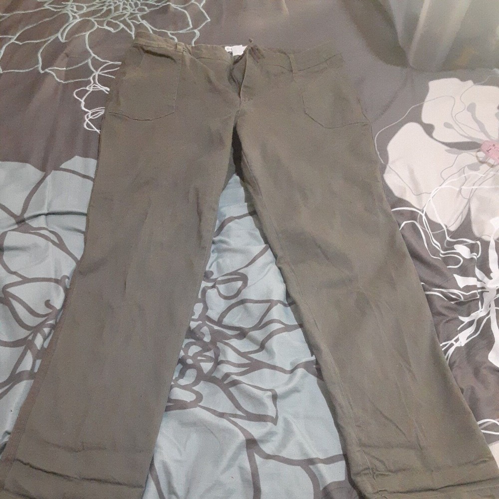 Est. 1946 army green denim stretch  contemporary skinny jeans Sz 14